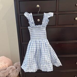 Hill House Blue Gingham Mini Dress